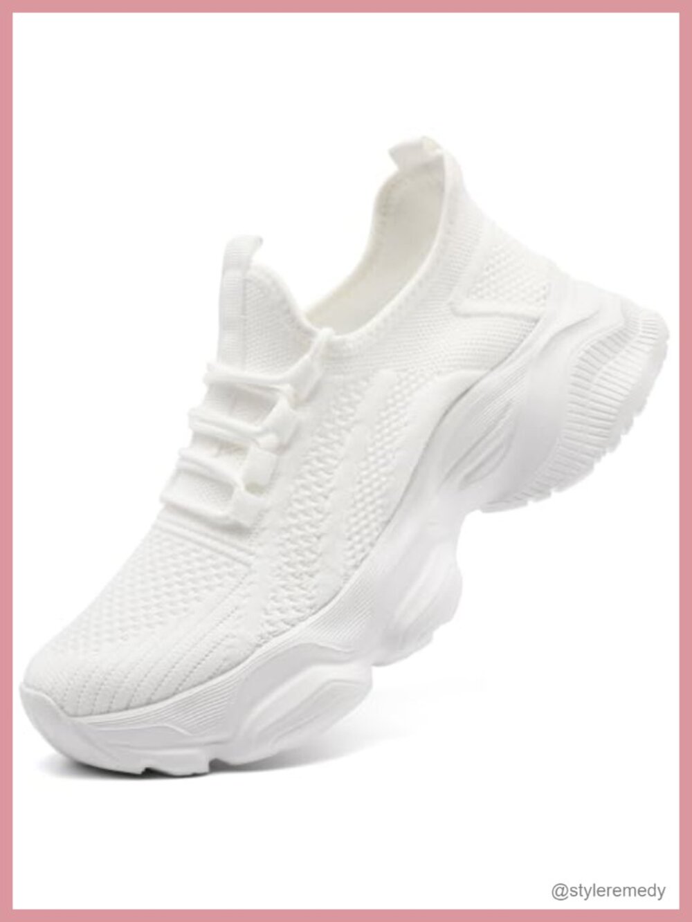 Women's Chunky Platform Sneakers Lightweight Mesh Breathable Walking Tennis